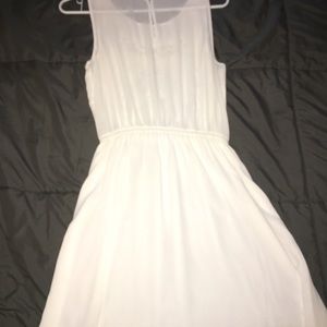 Simple white dress